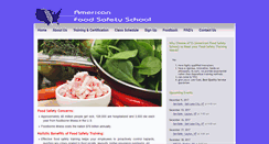 Desktop Screenshot of americanfoodsafetyschool.com