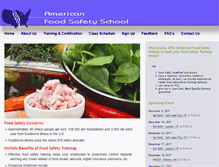 Tablet Screenshot of americanfoodsafetyschool.com